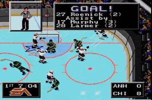NHL '94 on the SEGA Genesis.